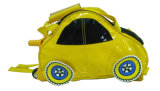 12 Inch Yellow PU Car Trolley Bag for Kids (YX-081226)