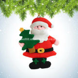 Christmas Polymer Clay Santa Claus Xmas Tree Pendant Decoration