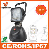 Rechargeable Battery Operated 15W LED Work Light for Outside