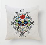 Fashion Digital Skull Printed Cushion Digital Pillow (LCU-027)