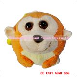 12cm Plush Keychain Stuffed Round Monkey Toys