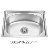 Promotional Ss201 Stainless Steel Single Bowl One Piece Kitchen Sink (YX5641)