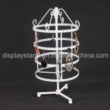 White Rotatable Metal Jewelry Display (MR-008)