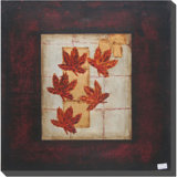 Hand Painting Maple Leaves Oil Painting for Room Decoration (LH-500944)