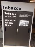 Metal Floor Standing Cigarette Cabinet with Two Sliding Doors Cigarette Display