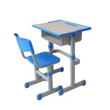 School Furniture Desk and Chair Wooden Plastic Material