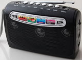 FM Radio with USB/SD and Rechargeable Battery Player (HN-9011UAR)