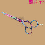 Flower Titanium-Coated Hair Cutting Scissors /Hairdressing Scissors (RS3020)