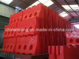 Old Water Filled Barrier (three hole) Plastic Road Barrier