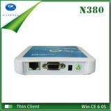 Green Thin Client PC Station with 4 USB Ports