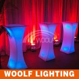 Square High LED Cocktail Table Party Decoration