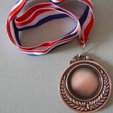 Antique Gold/Gold/Antique Silver Blank and Custom Engraved Metal Medal (CWMD-0012)