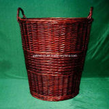 Red Laundry Basket with Handles(#FA3-3)