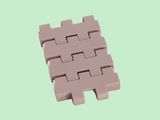 Flat Top Plastic Modular Conveyor Belt for Pharmaceutical Machinery (5935MTW-K50)