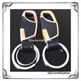 Business Leather Key Chain with Customized Ring