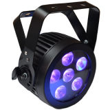 Mini Slim LED PAR Light RGBWA UV 6in1 with Powercon for Disco Party Club Event DJ Stage Lighting and Perfect for Church