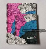 Geometric Flower Design Bulk Spiral Notebook