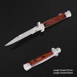 Folding Knife with Wooden Handle (#3827)