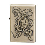 Promotional Gifts Zinc Alloy Embossed Oil Lighter (XF60004A)