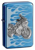 3001A Blue Ice Laser/Emblem Star Smoking New Metal Steel Oil Lighter (3001A)