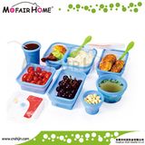 FDA Silicone Foldaway Dinner Set