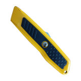 Rubber Coated Trapezoid Blade Safety Knife