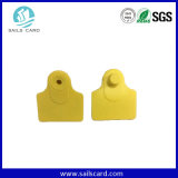 Plastic Livestock Ear Tag with Yellow Color