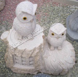 Natural Garden Stone Animal Carving with Eagle Shape