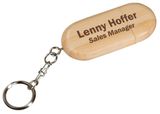 Wooden USB Flash Drive with Key Ring Oak