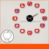 Wall Clock with Photo Frame Colorful Decorative Picture Clocks for Sell
