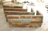 China Natural Rusty Slate Ledgestone Corner for Building