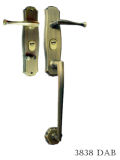 Luxury Antique Brass Villa Door Handle Lock (3838)