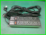 China PDU 5 Outlet with Switch of Overload Protection