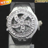 Vogue Finger Ring Watch with Fan Shaped Cover