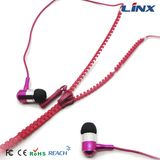 Fashion Cute MP3 Stereo Zipper Earphone