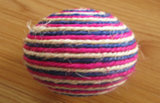 Red White and Blue Sisal Round Ball, Pet Toys