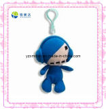 Funny Blue Plush Doll Keychain Toy
