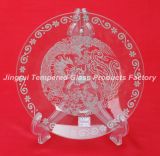 Clear Glass Plate for Decoration (JRRCLEAR0008)