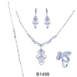 Bollywood Bridal Jewellery 925 Silver Necklace Set