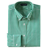 Men's Short Sleeve Grass Green Casual Shirt (WXM288)