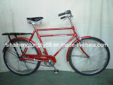 Red Traditional Bicycle with Double Bar (TB-018)