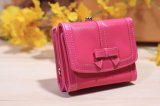 Fashion Pink PU & Canvas Wallet (U080802)