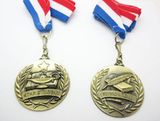 Souvenir Antique Brass 3D Sport Award Medal with Ribbon