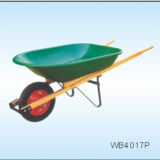 Wb4017p Wooden Tray Wheel Barrow with 100kg Loading