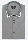 Men's Business Long Sleeve Double Collar Contrast Shirt