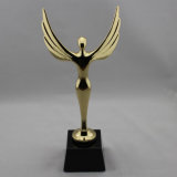 Metal Figure Trophy with Wings (J2817)