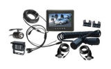 4-Channel Video Input Rear View Camera System, 7-Inch Quad Function Digital Monitor with Trailer Cable