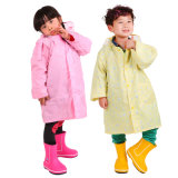 Nylon Fabric PU Coating Raincoat for Kids/Children