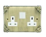 Fg026A 13A 2 Gang Wall Socket