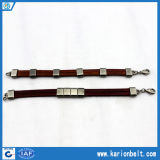 Women's Bracelet Belt with Studs on The Strap and Chain Buckle (13KR006)